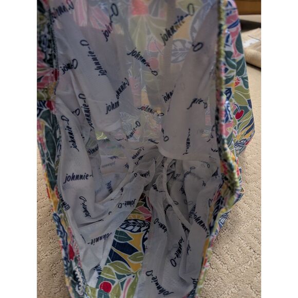 NWT Johnnie-O Swim Trunks Mens Medium Zest Floral 7 inch inseam - Picture 8 of 12